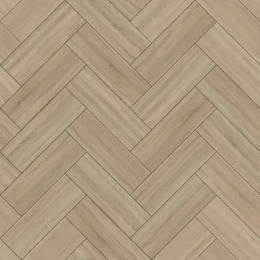 light brown wood parquet flooring in a herringbone pattern with smooth finish and subtle grain