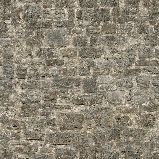 Rough limestone stone wall with irregular stones and natural earthy tones, suitable for outdoor or rustic wall design.
