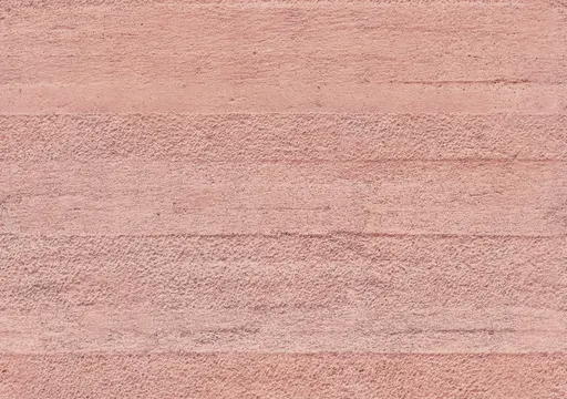 rough pigmented concrete surface in pink with horizontal striations for wall use