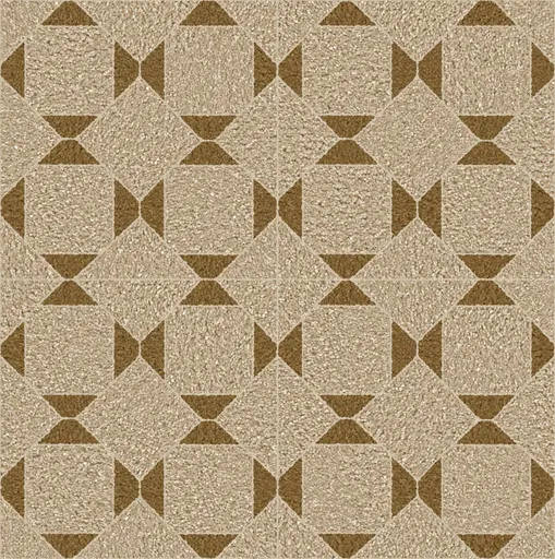 Beige Saxony carpet with diamond weave pattern in light and darker beige tones for flooring