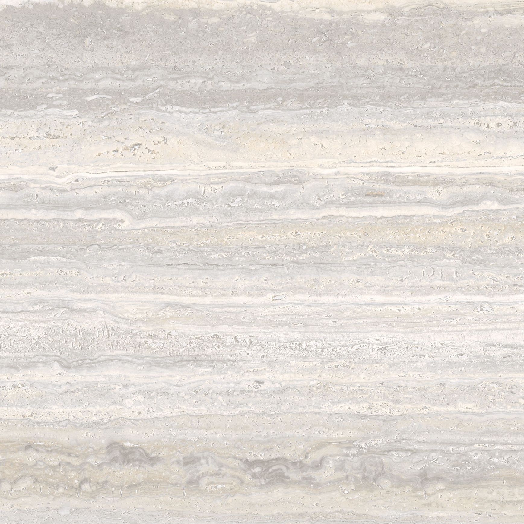 Seamless cream-colored travertine stone tile with natural horizontal striations and earthy texture