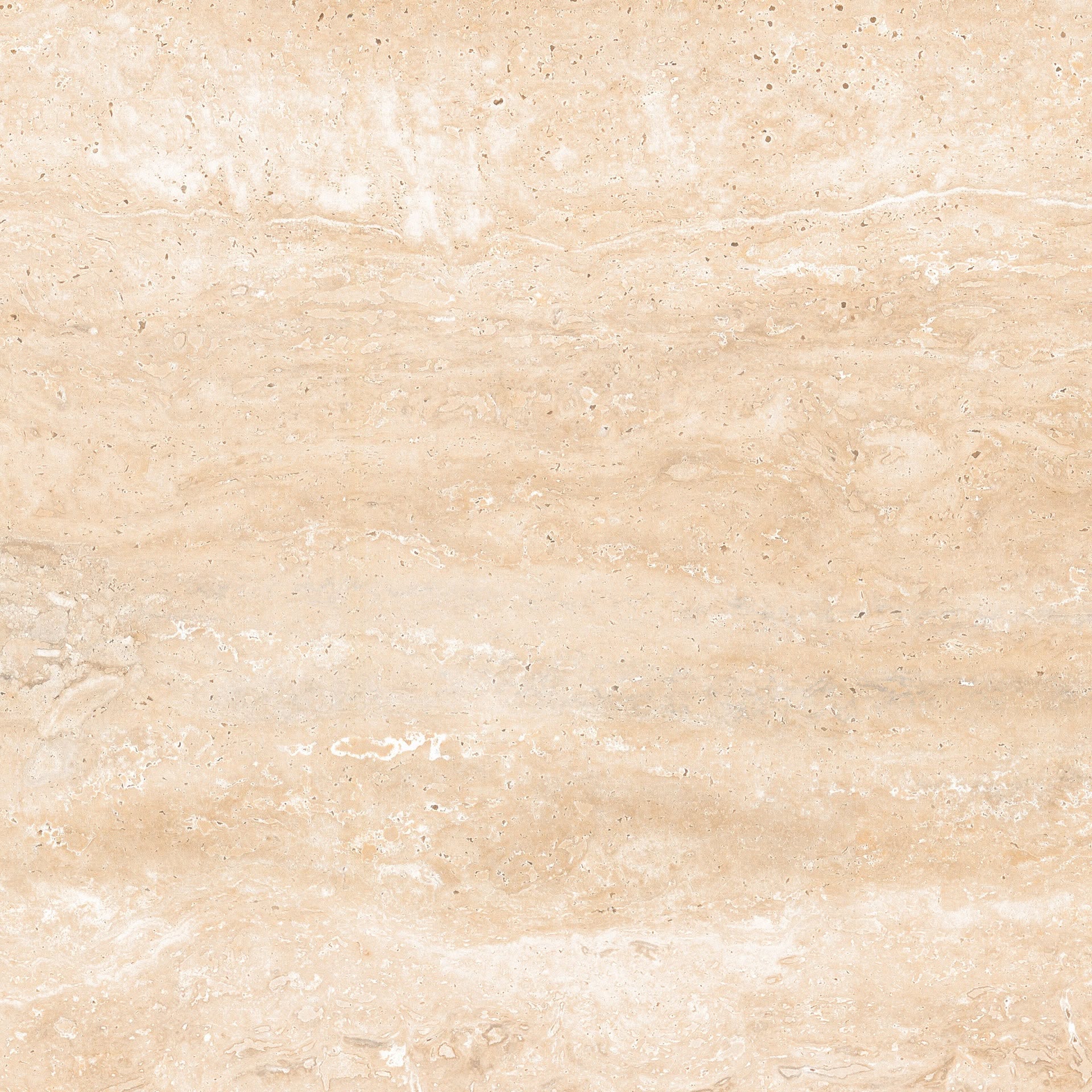Beige travertine natural stone surface with veining and speckles, suitable for flooring and wall cladding, seamless and tilea